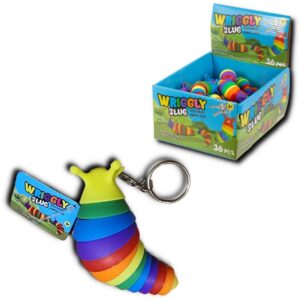 Wholesale Fidget Toy Slug Keychain – Asst Colours