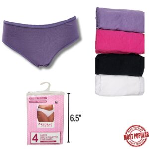 Wholesale Ladies’ Brief Asst. Colours 4- Pack (Size_ S-XL) ($3.00 each)