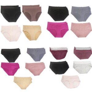 Wholesale Ladies’ Hipster & Bikini Brief Asst. Colours & Styles 2-Pack