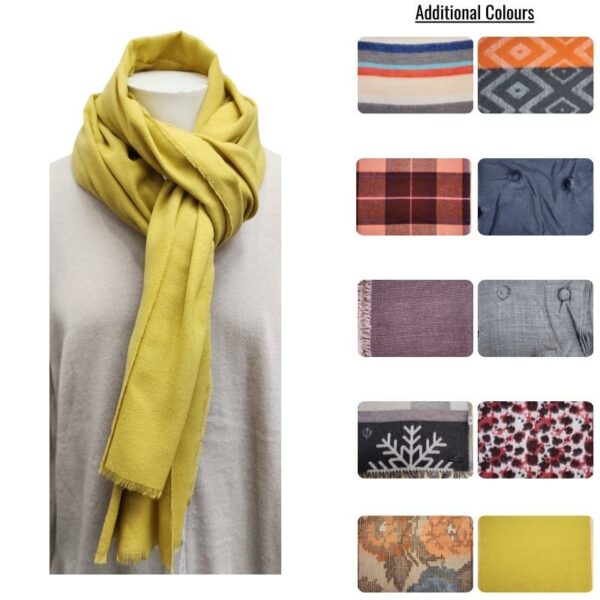 Wholesale Ladies Winter Scarf - Asst Colours & Patterns - Image 3