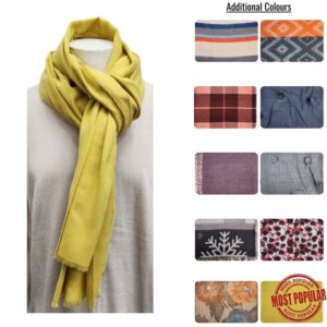 Wholesale Ladies Winter Scarf – Asst Colours & Patterns