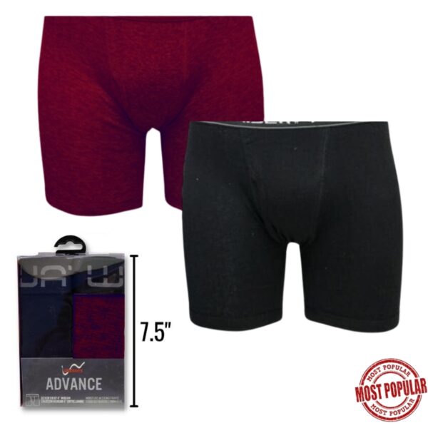 Wholesale Men’s Boxer Briefs, Asst Colours, 2-Pack (Size S-XL) ($3.00 each)