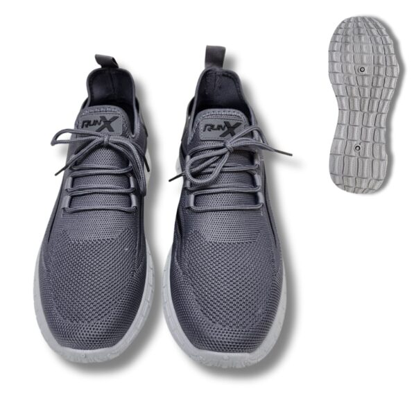 Wholesale Men’s Laced Running Shoes – Grey (Size 8-13)