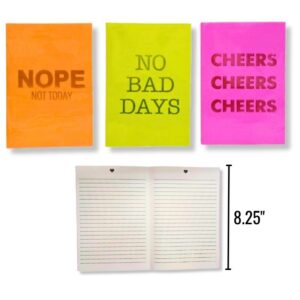 Wholesale Notebook – 30 Pages, Asst. Neon Colours (5.75″ x 3.75″)