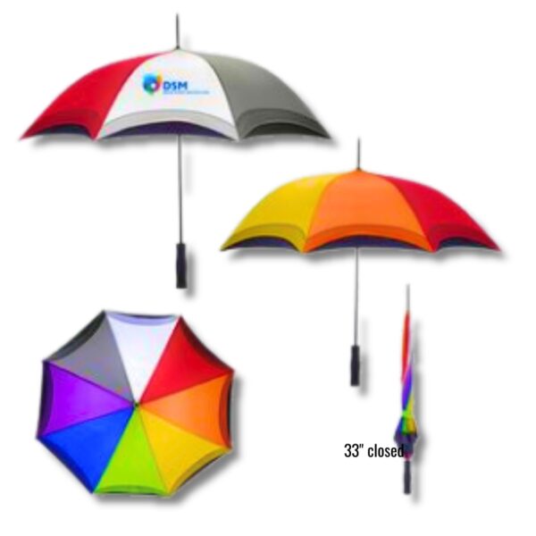 46" Arc Rainbow Umbrella