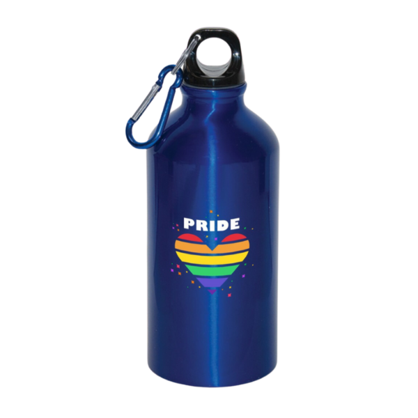 Custom Aluminium Water Bottle With Carabiner 500 ML