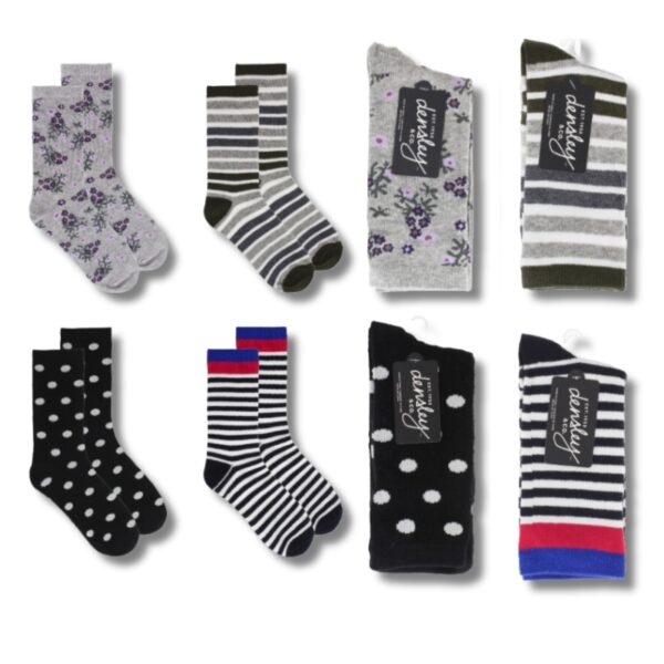 Wholesale Ladies Dress Socks - Asst Styles (Size 9-11)