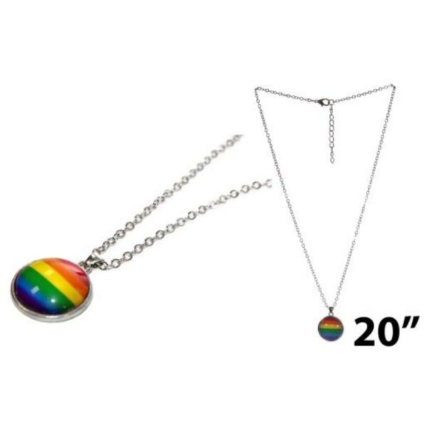 Rainbow Necklace 20” chain