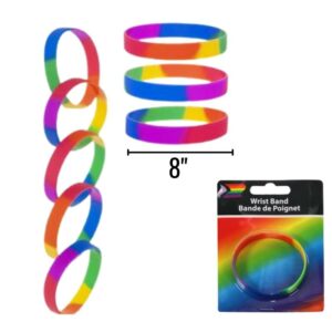 Rainbow Silicone Bracelet Packaged