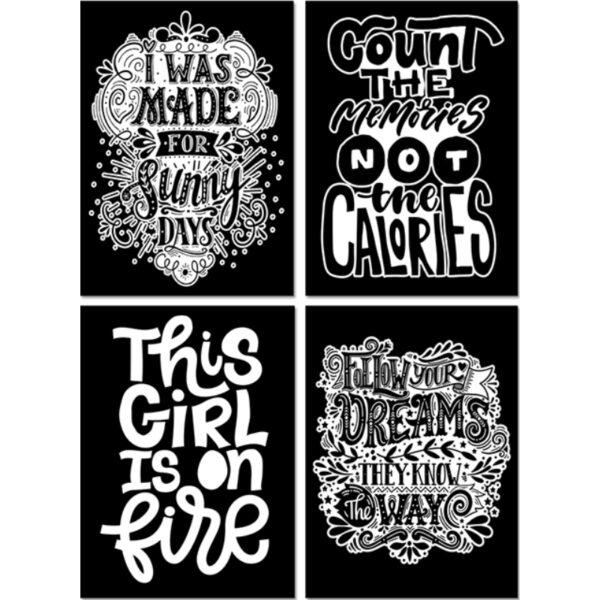 Velvet Colouring Pages 4 Pages - Quote 4