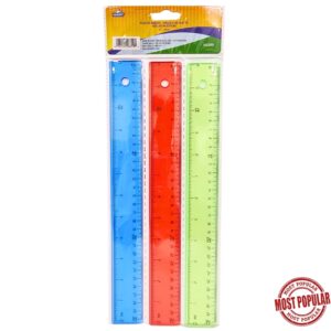 Wholesale 12″ Ruler, 3-Pack ($0.75 Each)