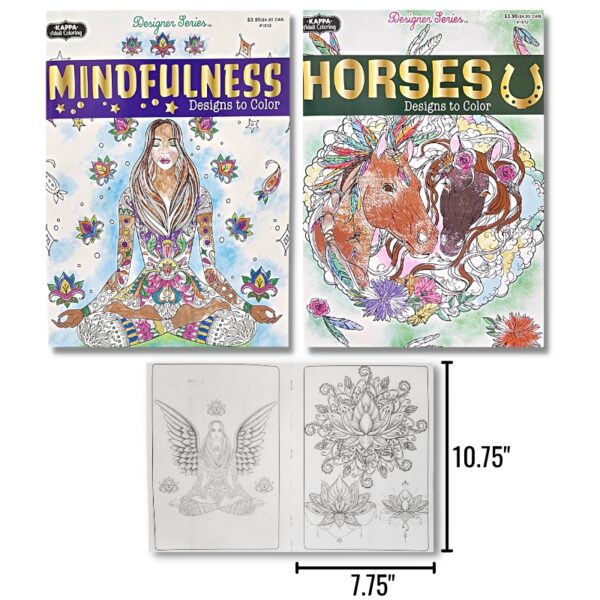 Wholesale Adult Coloring Books – Asst. Styles (Size 7.75″ x 10.75″)