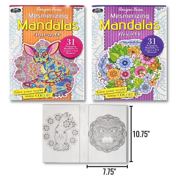 Wholesale Adult Colouring Books – Asst. Styles (Size 7.75″ x 10.75″)