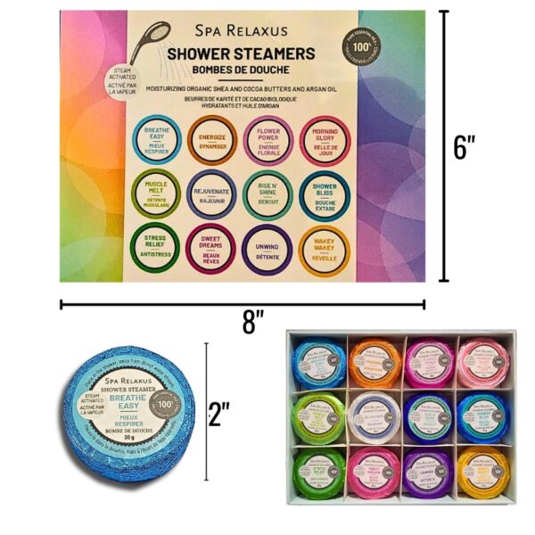 Wholesale Aromatherapy Shower Steamer – Asst Scents 12-Pack ($2.00 Each)