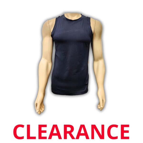 Wholesale Black Men's Performance Sleeveless Shirt - Size S-XL