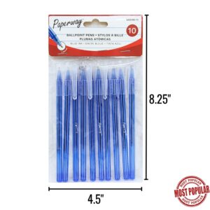 Wholesale Blue Ball Point Pen, 10-Pack ($0.20 Each)