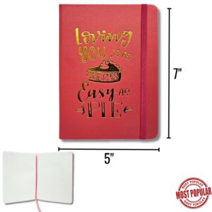 Wholesale Hardcover Notebook, Easy as Pie – 80 Pages (5″ x 7″)