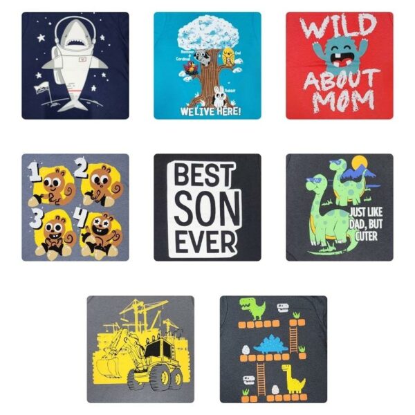 Wholesale Boys Long Sleeve Graphic Shirt – Asst. Colours (Size 2T-5T) - Image 2