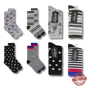 Wholesale Ladies Dress Socks - Asst Styles (Size 9-11)