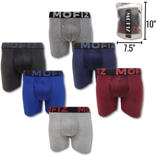 Wholesale Men’s Boxer Briefs, Asst Colours, 3-Pack