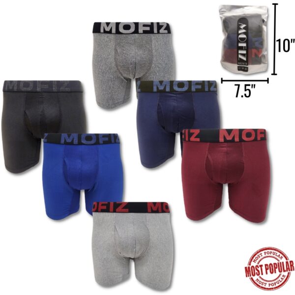 Wholesale Men’s Boxer Briefs, Asst Colours, 3-Pack