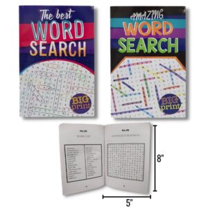 Wholesale Word Search Activity Books – Large Print (5″ x 8″)