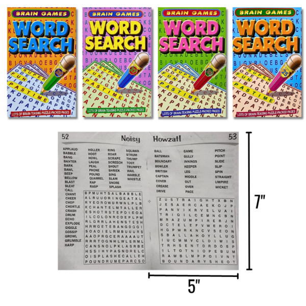 Wholesale Word Search  Pocket Size - 4 Assorted (8" x 5") - Image 6