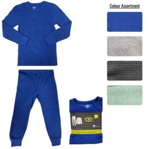 Wholesale Boy’s Thermal Set – Asst Colours