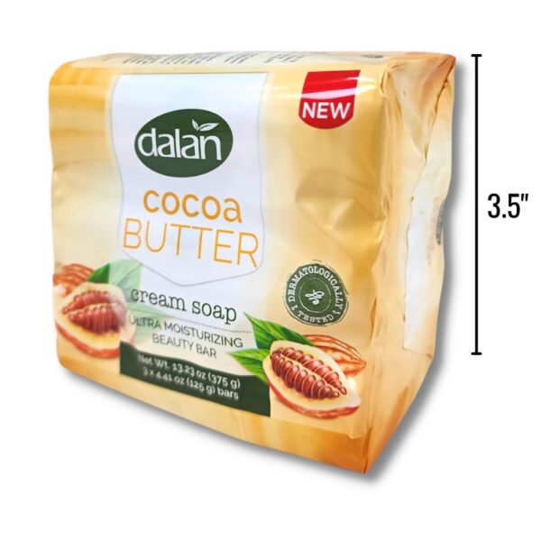 Wholesale Cocoa Butter Bar Soap 125g, 3-Pack ($1.10 Each) - Image 2
