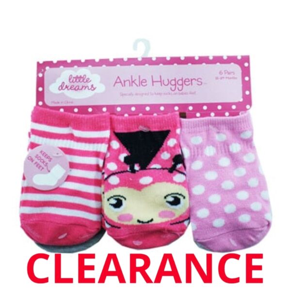 Wholesale Dots _ Stripes Girl's Socks 6 Pack ($0.83 each)