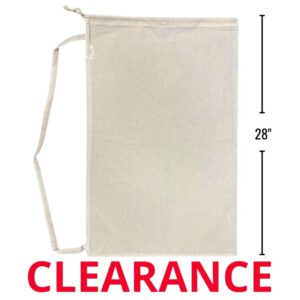 Wholesale Laundry Cinch Bag, 100% Cotton (Size 18″ x 28″)