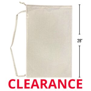 Wholesale Laundry Cinch Bag, 100% Cotton (Size 18″ x 28″)