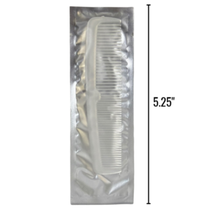 Wholesale Clear Comb, Individually Poly Bagged (5in / 12.7cm)