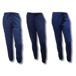 Wholesale Adult Fleece Track Pant Navy