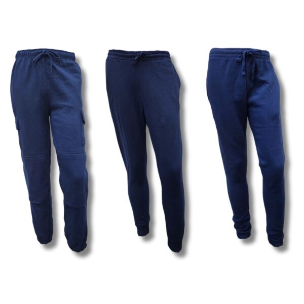 Wholesale Adult Fleece Track Pant Navy