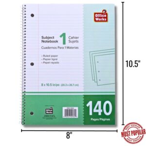 Wholesale Coil Notebook-140 pages (8.5×10.5″)