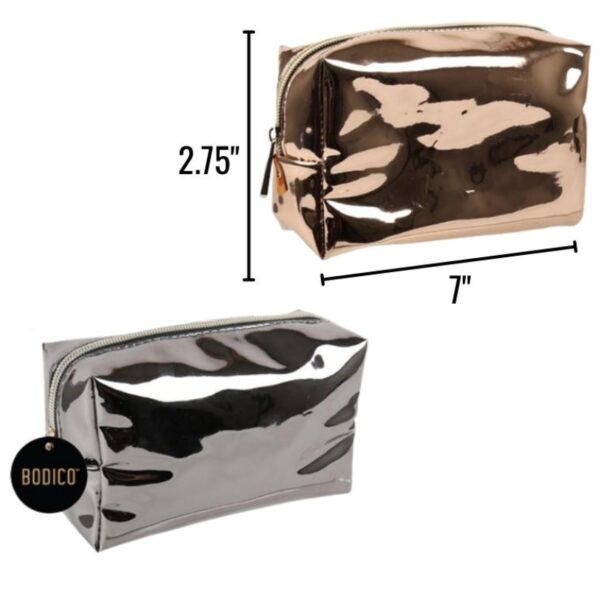 Wholesale Metallic Cosmetic Bag – Asst Colours