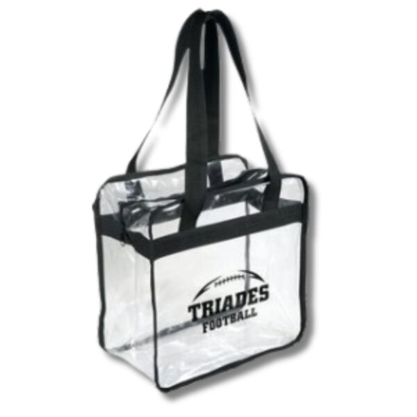 Game Day Clear Zippered Safety Tote