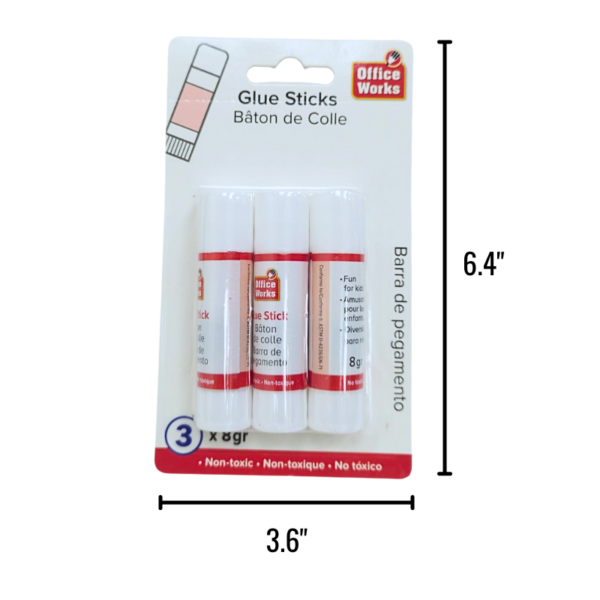 Wholesale 3-Pack Glue Sticks ($0.55 each)