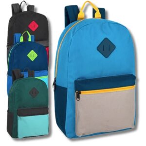 Wholesale 17 Inch Multi Color Backpack - 4 Styles