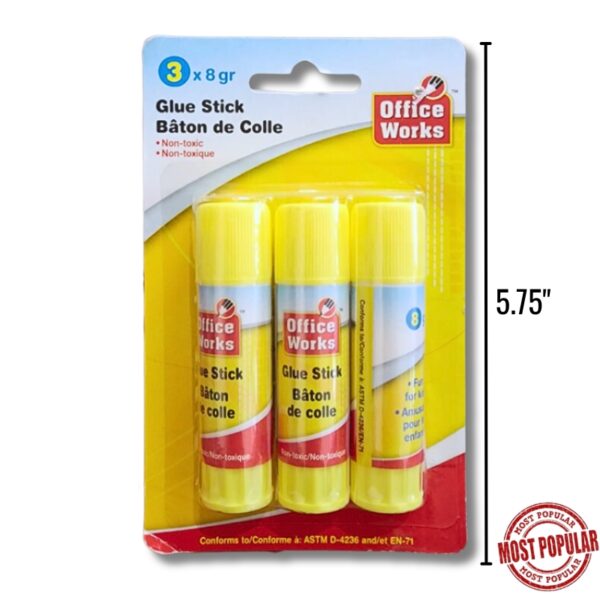 Wholesale 3-Pack Glue Sticks ($0.55 each)