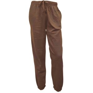 Wholesale Adult Fleece Track Pant Brown