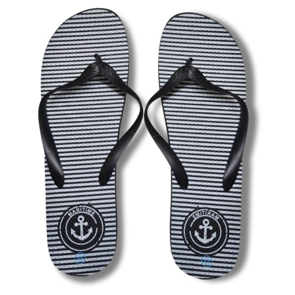 Wholesale Adult Flip-Flops Anchor Designs Black