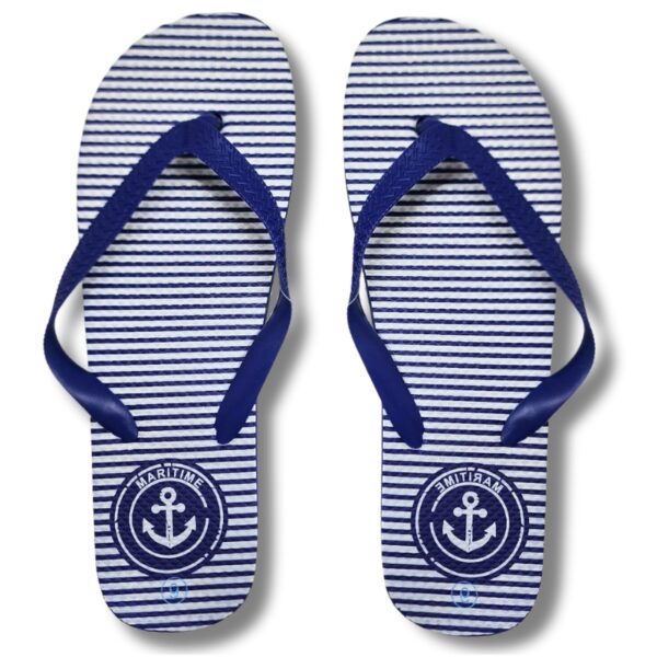 Wholesale Adult Flip-Flops Anchor Designs Navy