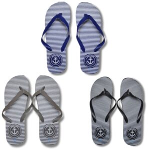 Wholesale Adult Flip-Flops Anchor Designs (Size: 7-11)