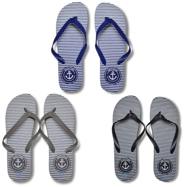 Wholesale Adult Flip-Flops Anchor Designs (Size: 7-11)