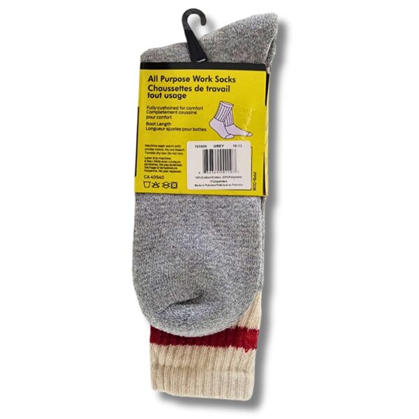 Wholesale Adult Work Socks, Grey