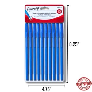 Wholesale Blue Ball Point Pen, 10-Pack ($0.20 Each)