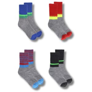 Wholesale Boys' Crew Socks, 4-Pack