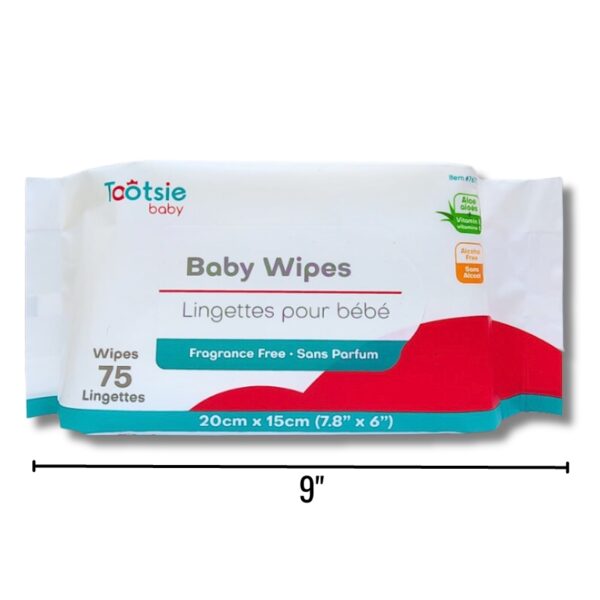 Wholesale Brand Name Unscented and Alcohol Free Baby Wipes 75-pack ($0.04 Each)